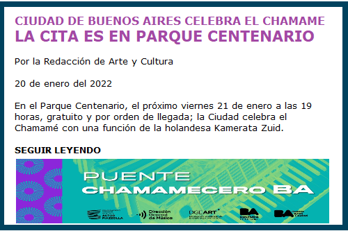 UNA FIESTA ENTRE CABA Y CORRIENTES